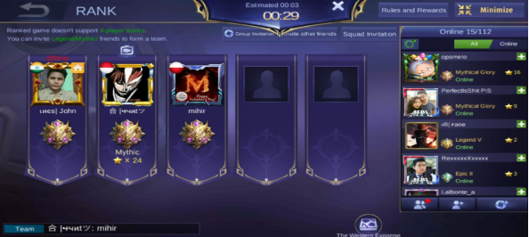 Mobile Legends Account High Elo, Video Gaming, Video Games, Others